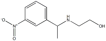 2-{[1-(3-nitrophenyl)ethyl]amino}ethan-1-ol Struktur