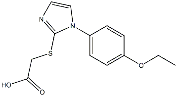 2-{[1-(4-ethoxyphenyl)-1H-imidazol-2-yl]sulfanyl}acetic acid Struktur