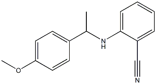 2-{[1-(4-methoxyphenyl)ethyl]amino}benzonitrile Struktur