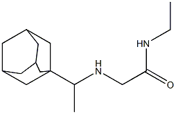 2-{[1-(adamantan-1-yl)ethyl]amino}-N-ethylacetamide Struktur