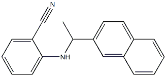 2-{[1-(naphthalen-2-yl)ethyl]amino}benzonitrile Struktur