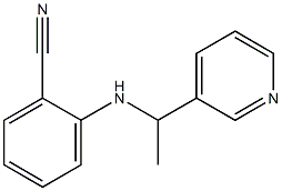 2-{[1-(pyridin-3-yl)ethyl]amino}benzonitrile Struktur