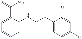 2-{[2-(2,4-dichlorophenyl)ethyl]amino}benzene-1-carbothioamide Struktur