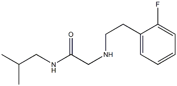 2-{[2-(2-fluorophenyl)ethyl]amino}-N-(2-methylpropyl)acetamide Struktur