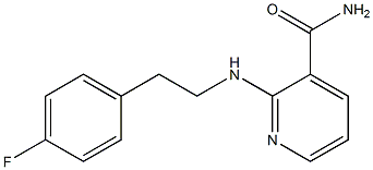 2-{[2-(4-fluorophenyl)ethyl]amino}pyridine-3-carboxamide Struktur