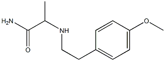 2-{[2-(4-methoxyphenyl)ethyl]amino}propanamide Struktur