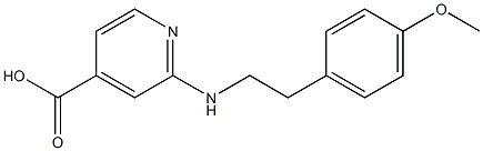 2-{[2-(4-methoxyphenyl)ethyl]amino}pyridine-4-carboxylic acid Struktur