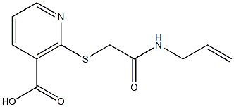 2-{[2-(allylamino)-2-oxoethyl]thio}nicotinic acid Struktur