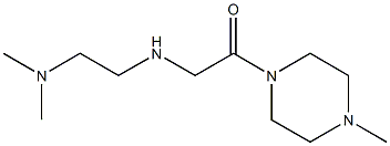 2-{[2-(dimethylamino)ethyl]amino}-1-(4-methylpiperazin-1-yl)ethan-1-one Struktur