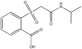 2-{[2-(isopropylamino)-2-oxoethyl]sulfonyl}benzoic acid Struktur