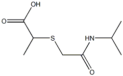 2-{[2-(isopropylamino)-2-oxoethyl]thio}propanoic acid Struktur