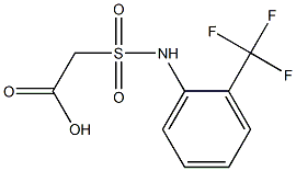 2-{[2-(trifluoromethyl)phenyl]sulfamoyl}acetic acid Struktur