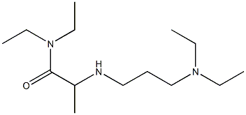 2-{[3-(diethylamino)propyl]amino}-N,N-diethylpropanamide Struktur