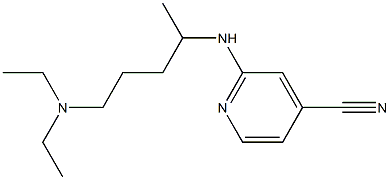 2-{[4-(diethylamino)-1-methylbutyl]amino}isonicotinonitrile Struktur