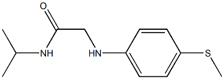 2-{[4-(methylsulfanyl)phenyl]amino}-N-(propan-2-yl)acetamide Struktur