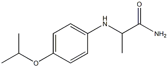 2-{[4-(propan-2-yloxy)phenyl]amino}propanamide Struktur