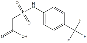 2-{[4-(trifluoromethyl)phenyl]sulfamoyl}acetic acid Struktur