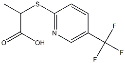 2-{[5-(trifluoromethyl)pyridin-2-yl]thio}propanoic acid Struktur