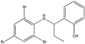 2-{1-[(2,4,6-tribromophenyl)amino]propyl}phenol Struktur