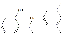 2-{1-[(3,5-difluorophenyl)amino]ethyl}phenol Struktur