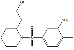 2-{1-[(3-amino-4-methylbenzene)sulfonyl]piperidin-2-yl}ethan-1-ol Struktur