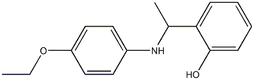 2-{1-[(4-ethoxyphenyl)amino]ethyl}phenol Struktur