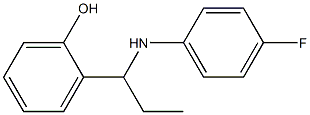 2-{1-[(4-fluorophenyl)amino]propyl}phenol Struktur