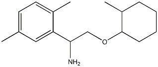 2-{1-amino-2-[(2-methylcyclohexyl)oxy]ethyl}-1,4-dimethylbenzene Struktur