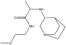 2-{1-azabicyclo[2.2.2]octan-3-ylamino}-N-(2-methoxyethyl)propanamide Struktur