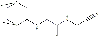 2-{1-azabicyclo[2.2.2]octan-3-ylamino}-N-(cyanomethyl)acetamide Struktur