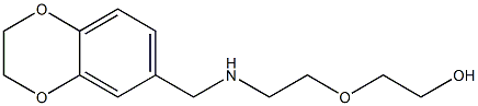 2-{2-[(2,3-dihydro-1,4-benzodioxin-6-ylmethyl)amino]ethoxy}ethan-1-ol Struktur