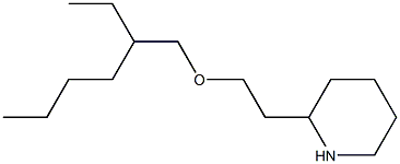 2-{2-[(2-ethylhexyl)oxy]ethyl}piperidine Struktur