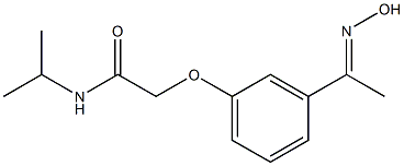 2-{3-[(1E)-N-hydroxyethanimidoyl]phenoxy}-N-isopropylacetamide Struktur