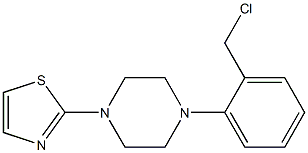 2-{4-[2-(chloromethyl)phenyl]piperazin-1-yl}-1,3-thiazole Struktur