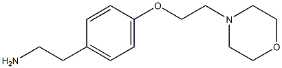 2-{4-[2-(morpholin-4-yl)ethoxy]phenyl}ethan-1-amine Struktur