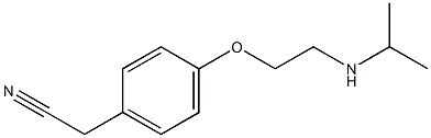 2-{4-[2-(propan-2-ylamino)ethoxy]phenyl}acetonitrile Struktur