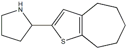 2-{4H,5H,6H,7H,8H-cyclohepta[b]thiophen-2-yl}pyrrolidine Struktur