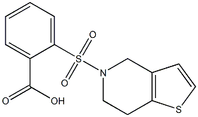 2-{4H,5H,6H,7H-thieno[3,2-c]pyridine-5-sulfonyl}benzoic acid Struktur