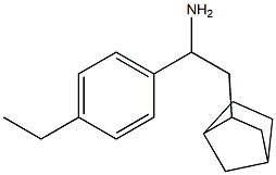 2-{bicyclo[2.2.1]heptan-2-yl}-1-(4-ethylphenyl)ethan-1-amine Struktur