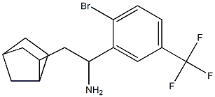 2-{bicyclo[2.2.1]heptan-2-yl}-1-[2-bromo-5-(trifluoromethyl)phenyl]ethan-1-amine Struktur