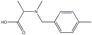 2-{methyl[(4-methylphenyl)methyl]amino}propanoic acid Struktur