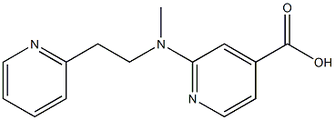 2-{methyl[2-(pyridin-2-yl)ethyl]amino}pyridine-4-carboxylic acid Struktur