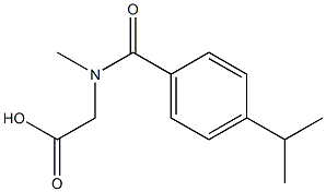 2-{N-methyl[4-(propan-2-yl)phenyl]formamido}acetic acid Struktur