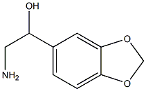 2-amino-1-(1,3-benzodioxol-5-yl)ethanol Struktur