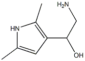 2-amino-1-(2,5-dimethyl-1H-pyrrol-3-yl)ethanol Struktur