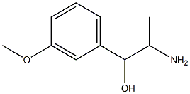 2-amino-1-(3-methoxyphenyl)propan-1-ol Struktur