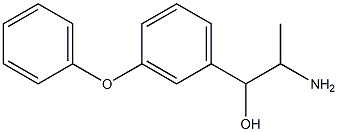 2-amino-1-(3-phenoxyphenyl)propan-1-ol Struktur