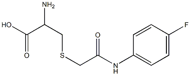 2-amino-3-({2-[(4-fluorophenyl)amino]-2-oxoethyl}thio)propanoic acid Struktur