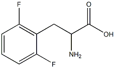 2-amino-3-(2,6-difluorophenyl)propanoic acid Struktur