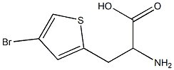 2-amino-3-(4-bromothiophen-2-yl)propanoic acid Struktur